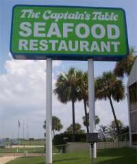 The Captain's Table Pylon Sign